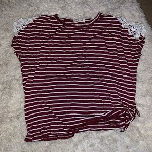 Striped Lace top